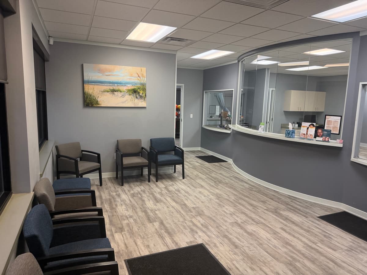 Modern comfortable waiting room